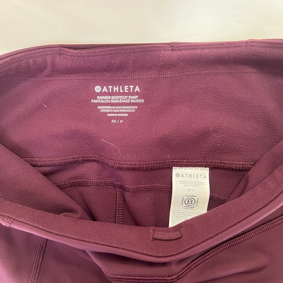 Athleta Rainier High Rise Bootcut Pant in 'Spiced Cabernet' Purple, size MP - Picture 8 of 10